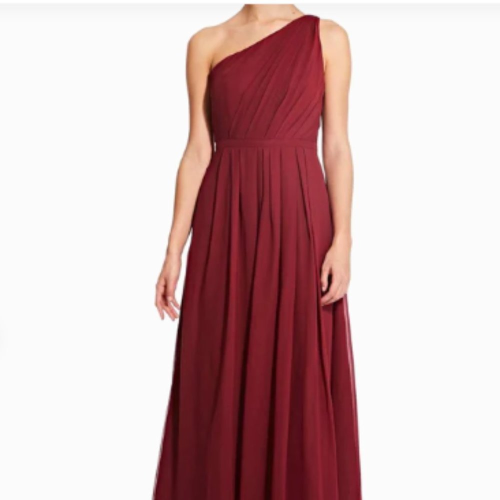 Weddington Way pleated one shoulder bridesmaid dress